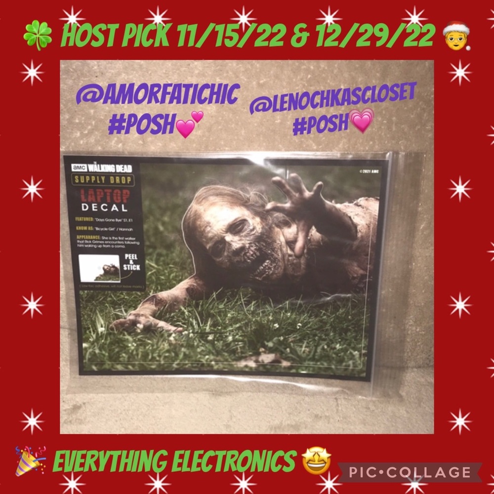 The Walking Dead official Supply Drop Bicycle girl laptop vinyl decal New